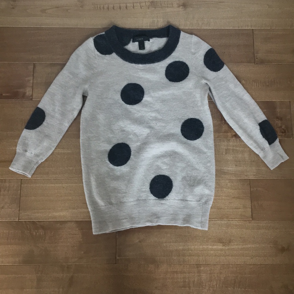 J. Crew polka dot sweater